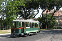 I tram storici - V.le Parco del Celio.