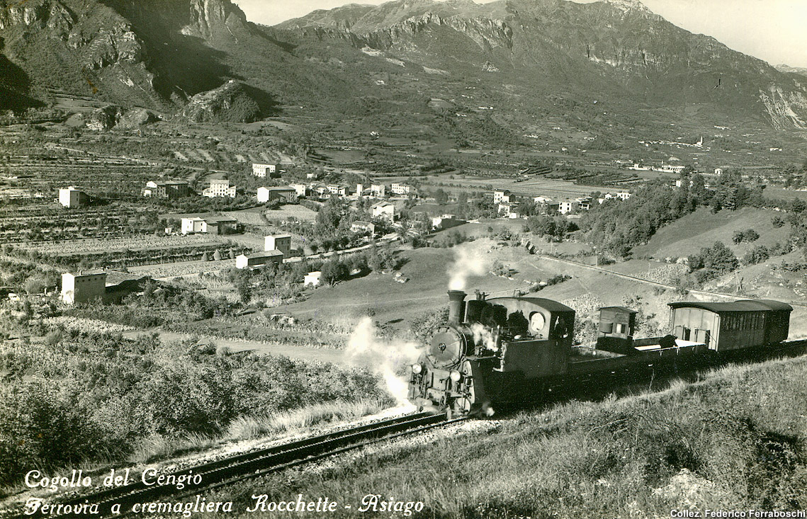 La ferrovia Rocchette-Asiago - Cogollo.