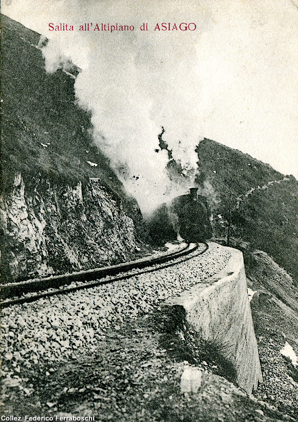 La ferrovia Rocchette-Asiago - Salita al Costo.