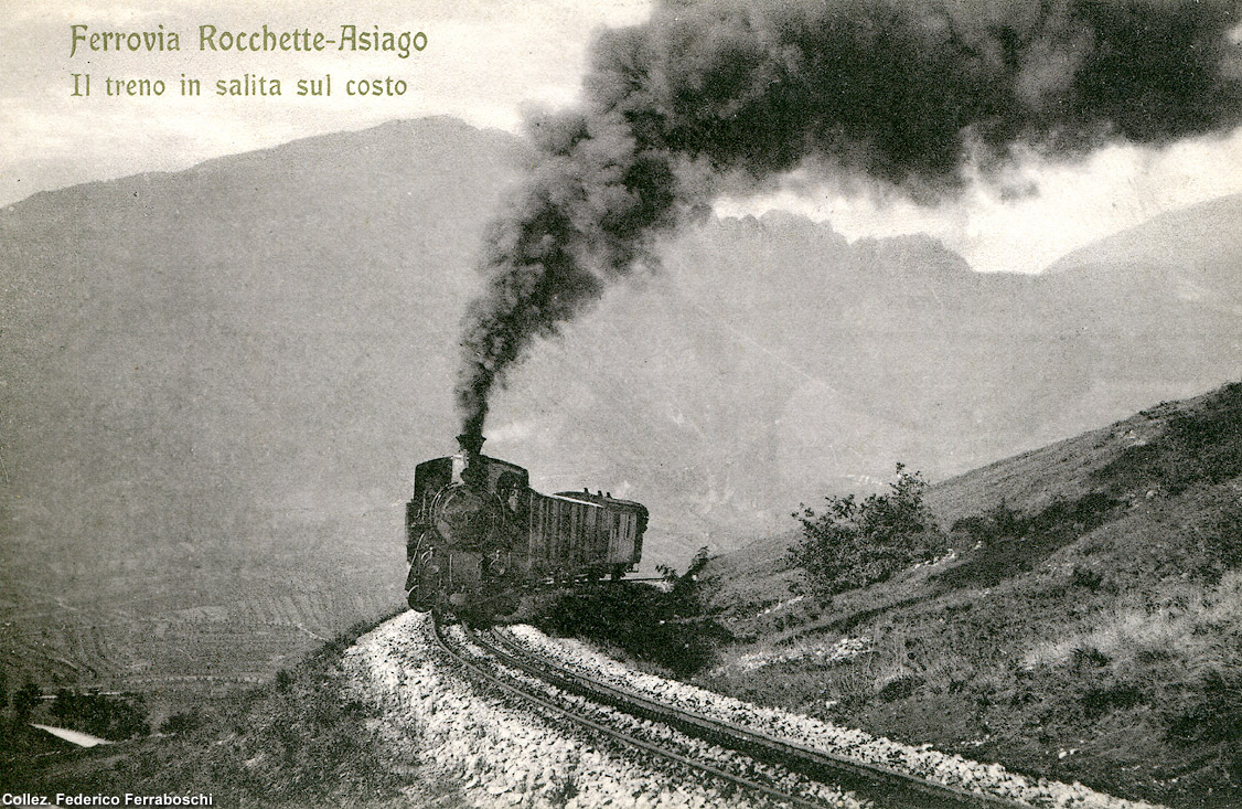 La ferrovia Rocchette-Asiago - Salita al Costo.