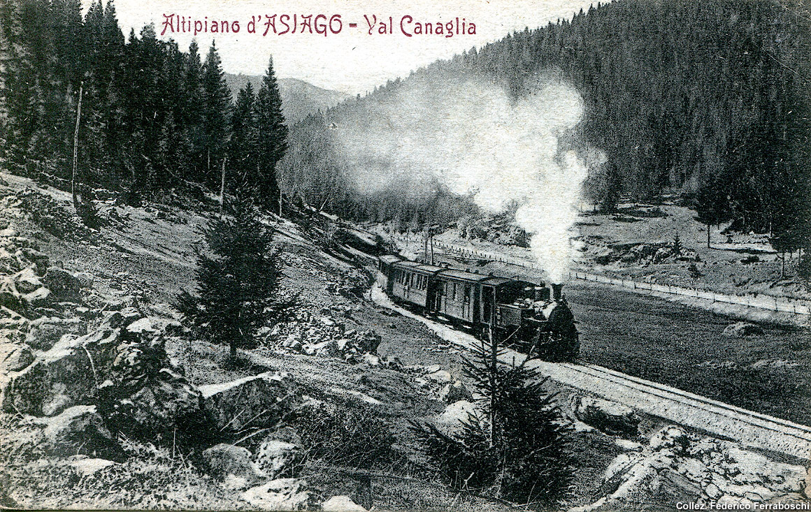 La ferrovia Rocchette-Asiago - Val Canaglia.